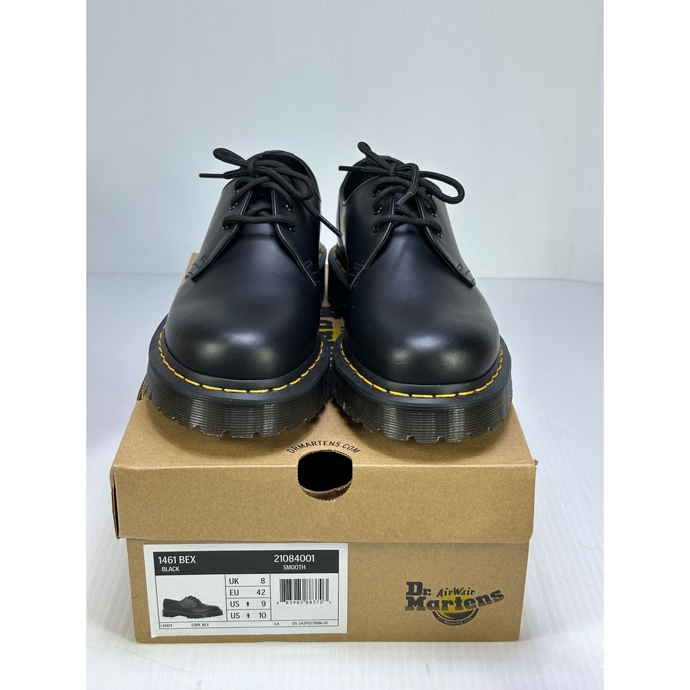 Dr. Martens 1461 Bex Black Smooth Leather Oxford Shoes 21084001 Mens 9 US